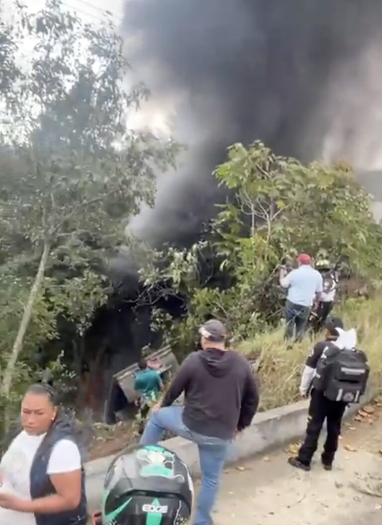 Tragedia en las Profundidades: Tráiler Descontrolado Cae al Abismo y se Incendia en Ruta Interamericana, Cobrando Vida del Piloto