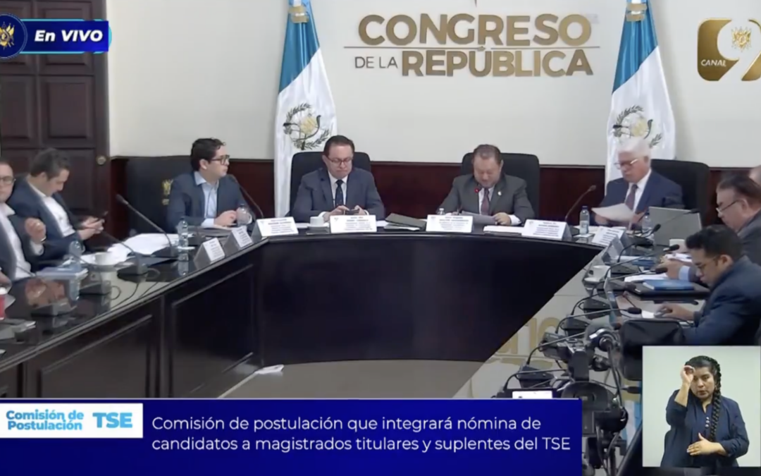 Comisión de Postulación del TSE Acepta Lista de 181 Aspirantes para Evaluación