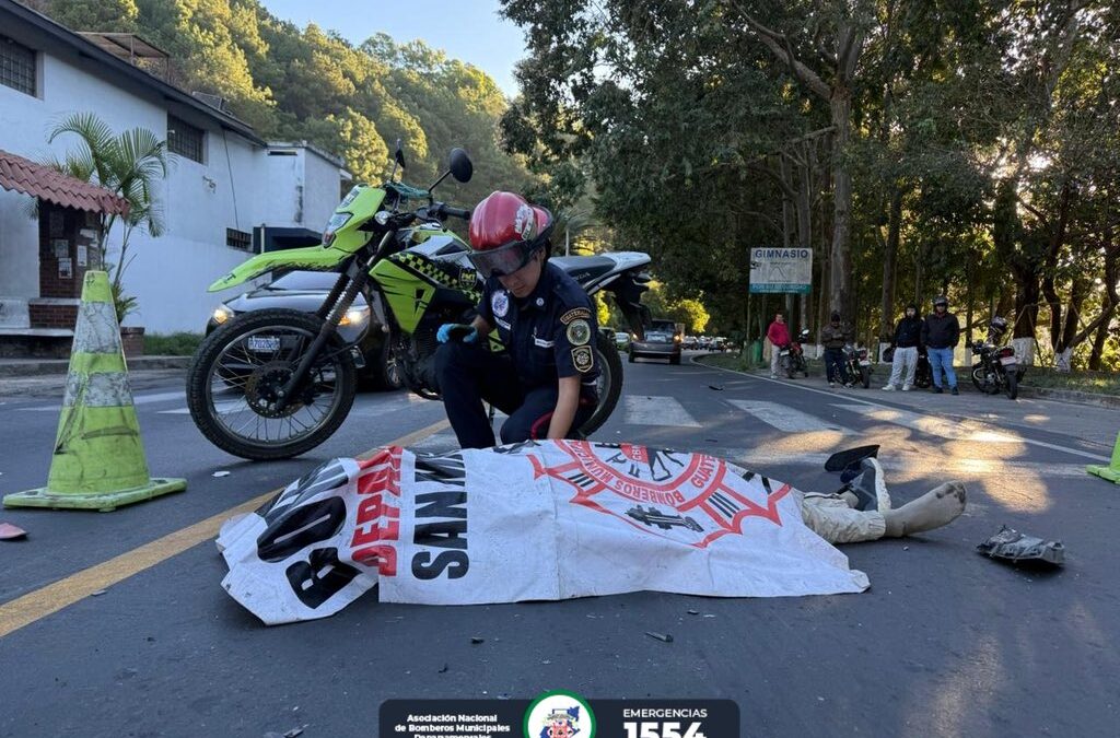 Colisión Fatal en San Miguel Petapa Deja Joven Motorista Sin Vida