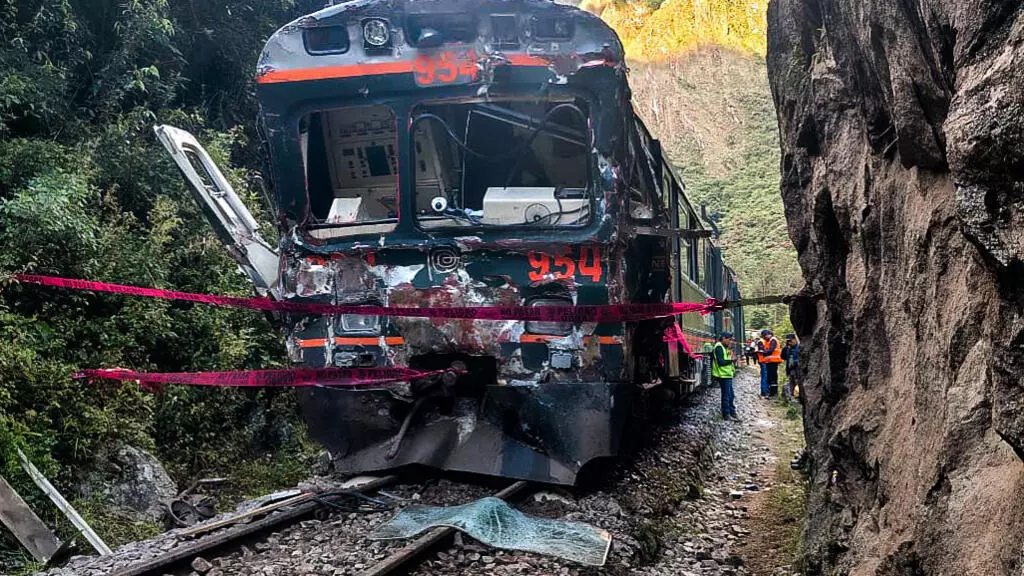 Accidente ferroviario en Perú deja un muerto y decenas de heridos en la ruta hacia Machu Picchu