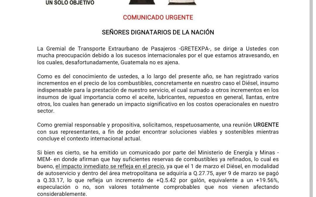 Crisis Combustible: Transportistas Extraurbanos Amenazan con Alza de Tarifas Ante Especulación de Precios