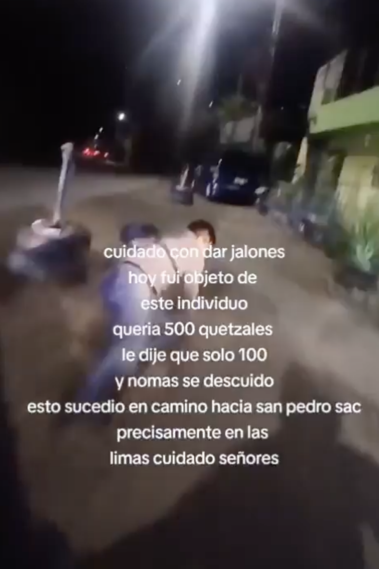Intento de Asalto Grabado en Video: Motorista Escapa de Agresor Armado en Ruta a San Pedro Sacatepéquez