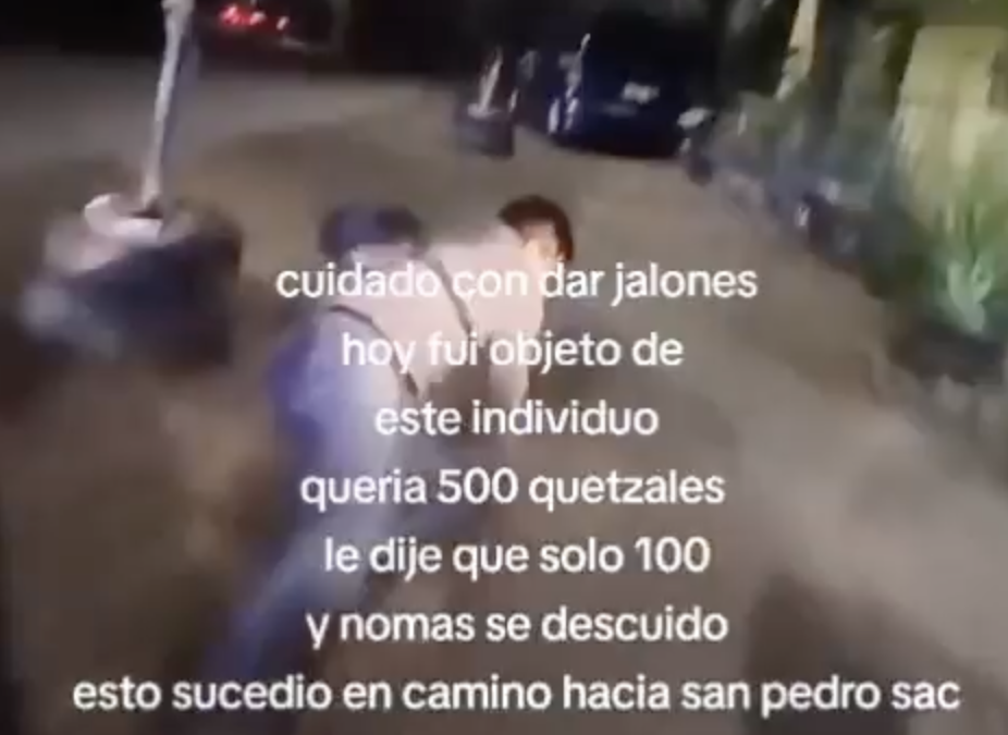 Intento de Asalto Grabado en Video: Motorista Escapa de Agresor Armado en Ruta a San Pedro Sacatepéquez