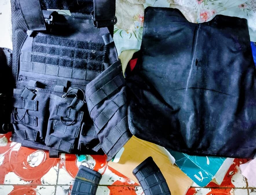 Capturan en El Gallito a Joven con Chaleco Antibalas y Municiones para Fusil